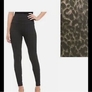 Jolt Leopard Print Pants Leggings Black Medium